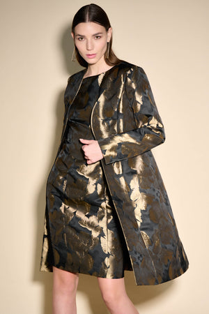Joseph Ribkoff Printed Woven Jacquard Coat