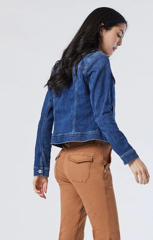 Mavi Jeans Samantha Mid Brushed Feather Long Sleeves Denim Jacket