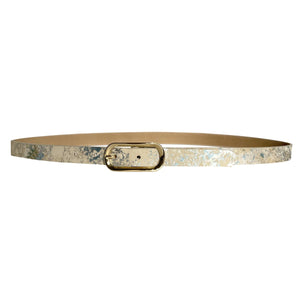 Streets Ahead Thin Gold Buckle 1" Belt