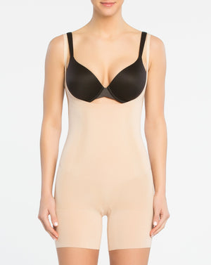 Spanx BodySuit OnCore Open-Bust Mid-Thigh