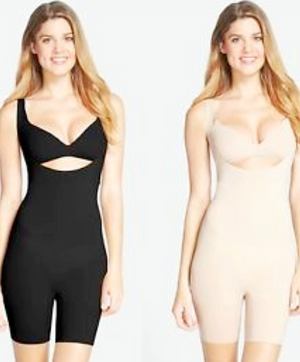 Spanx Open Bust Midthigh Body Suit